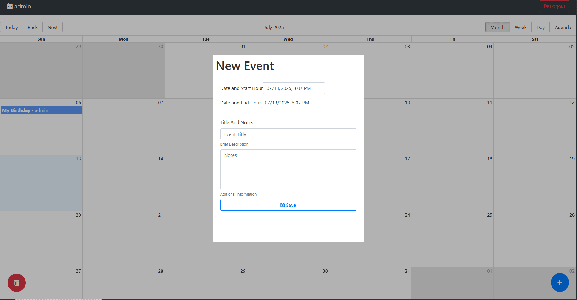 Calendar